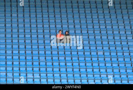 Ewood Park, Blackburn, UK. 6th Apr, 2024. Championship Football, Blackburn Rovers versus Southampton; some early fans at the match Credit: Action Plus Sports/Alamy Live News Stock Photo