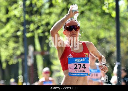 Podebrady, Czech Republic. 6th Apr, 2024. VITORIA OLIVEIRA of Portugal during the women's 20km walk of the WA Race Walking Tour Gold Meeting at Podebrady in the Czech Republic. (Credit Image: © Slavek Ruta/ZUMA Press Wire) EDITORIAL USAGE ONLY! Not for Commercial USAGE! Credit: ZUMA Press, Inc./Alamy Live News Stock Photo