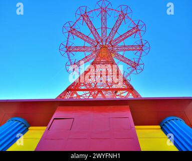 Coney Island Parachute Jump Stock Photo