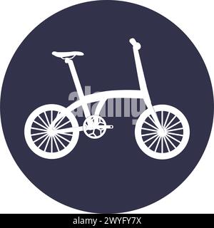 Folding bike icon vector illustration symbol design Stock Vector