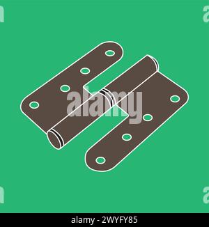 Door hinge icon vector illustration design Stock Vector