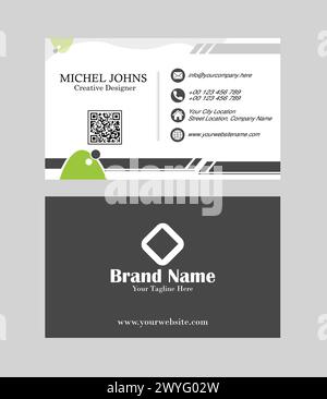 Vector modern professional corporate business card template Stock Vector