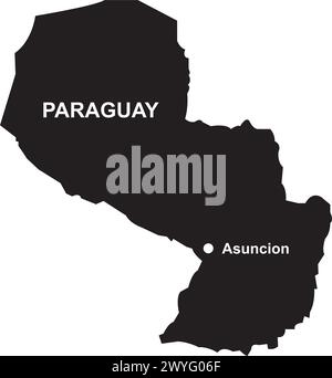Paraguy map icon vector illustration design Stock Vector