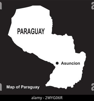 Paraguy map icon vector illustration design Stock Vector