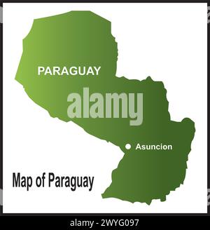 Paraguy map icon vector illustration design Stock Vector