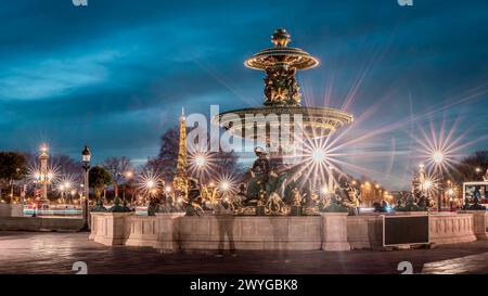 A Christmas Market, Tuileries Garden in Paris, France Stock Photo