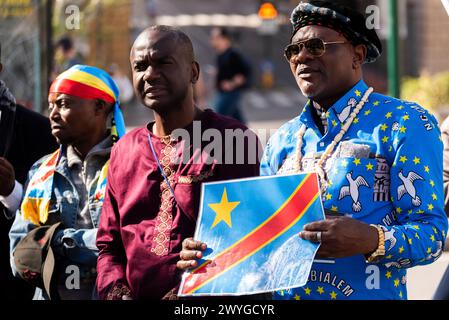 Demo Of The Free African Movement To Denounce The Genocide In Congo In 