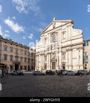 ROME, ITALY - MAY 24, 2022: Church of the Gesu - Chiesa del Gesu in Rome. Stock Photo