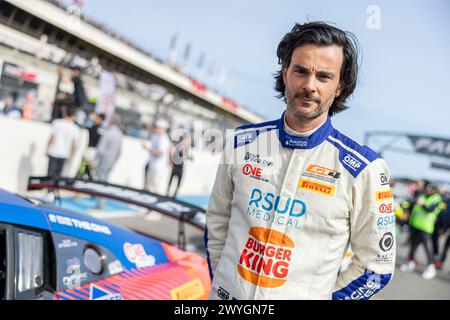 Le Castellet, France. 06th Apr, 2024. CONSANI Robert (fra), Team Speedcar, Audi R8 LMS GT4, portrait during the 1st round of the 2024 GT4 European Series powered by Rafa Racing Club on the Circuit Paul Ricard, from April 5 to 7, 2024 in Le Castellet, France - Photo Marc de Mattia/DPPI Credit: DPPI Media/Alamy Live News Stock Photo