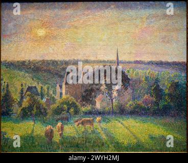 'Paysage à Éragny', 1870, Camille Pissarro (1830-1903), Musée d'Orsay, Paris, France, Europe. Stock Photo