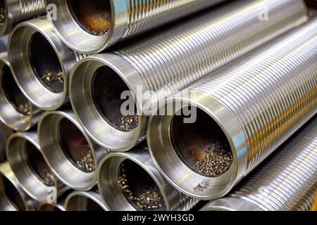 Metallic axis. Industry. Gipuzkoa. Basque Country. Spain. Stock Photo