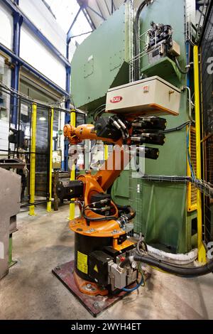 Forging robot, tools manufacturer, Gipuzkoa, Euskadi, Spain. Stock Photo