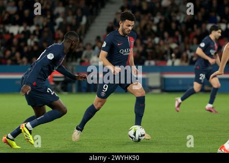 Paris, France. 06th Apr, 2024. Goncalo Ramos of PSG during the French championship Ligue 1 football match between Paris Saint-Germain and Clermont Foot 63 on April 6, 2024 at Parc des Princes stadium in Paris, France - Photo Jean Catuffe/DPPI Credit: DPPI Media/Alamy Live News Stock Photo