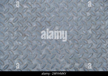 Diamond Shimmer Rust Silver Textured Metal Plate Stock Photo