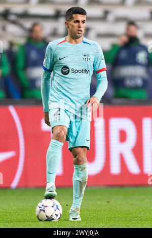 Antwerpen, Belgium. 13th Dec, 2023. ANTWERPEN, BELGIUM - DECEMBER 13: Joao Cancelo of FC Barcelona during the Group H - UEFA Champions League 2023/24 match between Royal Antwerp FC and FC Barcelona at Bosuilstadion on December 13, 2023 in Antwerpen, Belgium. (Photo by Joris Verwijst/BSR Agency) Credit: BSR Agency/Alamy Live News Stock Photo