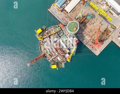 QINGDAO, CHINA - APRIL 7, 2024 - Asia's first cylindrical 