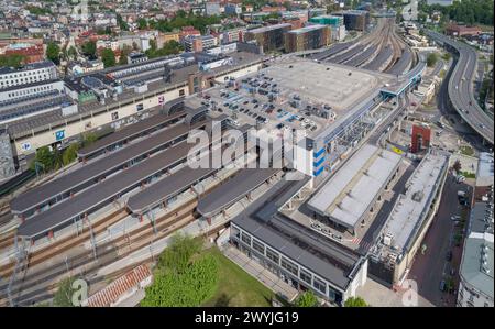 The main station in Krakow, Poland Stock Photo