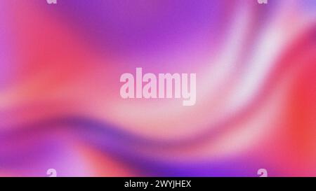 Pink blurred gradient background. Dark grainy, abstract, wave, noise texture, copy space. Poster banner backdrop design Stock Photo