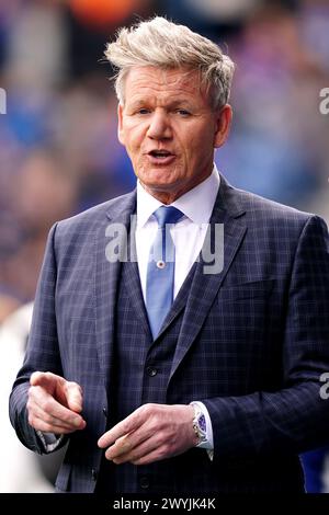 Celebrity chef and Rangers fan Gordon Ramsay during the cinch ...