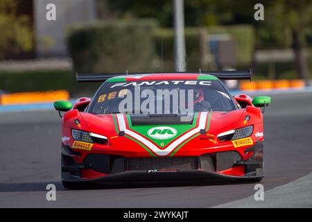 Le Castellet, France. 06th Apr, 2024. Le CASTELLET, Circuit Paul Ricard, France, 4 Hour Endurance race part of the GT World Challenge Endurance Cup held on the 06. APRIL 2024; # 50, Louis MACHIELS, Jef MACHIELS, Andrea BERTOLINI, Team AF Corse, Ferrari 296 GT3 car. The Team AF Corse races in the in the Fanatec GT World Challenge Endurance Cup, fee liable image, Photo copyright © Geert FRANQUET/ATP images (FRANQUET Geert /ATP/SPP) Credit: SPP Sport Press Photo. /Alamy Live News Stock Photo