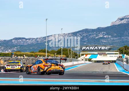 Le Castellet, France. 06th Apr, 2024. Le CASTELLET, Circuit Paul Ricard, France, 4 Hour Endurance race part of the GT World Challenge Endurance Cup held on the 06. APRIL 2024; # 30, Ahmad Al Harthy, Sam De Haan, Jens Klingman, Team WRT, BMW M4 GT3 car. The Team WRT races in the in the Fanatec GT World Challenge Endurance Cup, fee liable image, Photo copyright © Geert FRANQUET/ATP images (FRANQUET Geert /ATP/SPP) Credit: SPP Sport Press Photo. /Alamy Live News Stock Photo