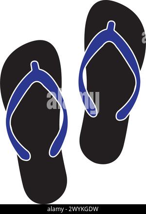 simple slipper logo vector icon illustration design Stock Vector