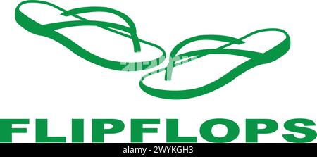 simple slipper logo vector icon illustration design Stock Vector