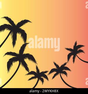 coconut tree Icon Logo Template vector illustration design Stock Vector