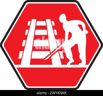 railroad logo vector icon design illustration Stock Vector