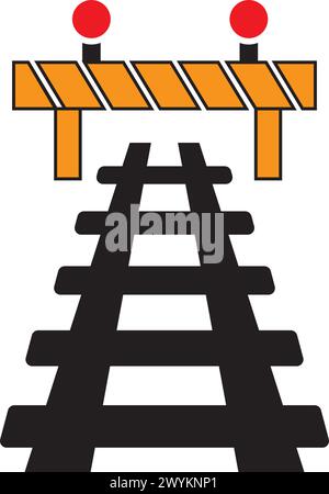 railroad logo vector icon design illustration Stock Vector