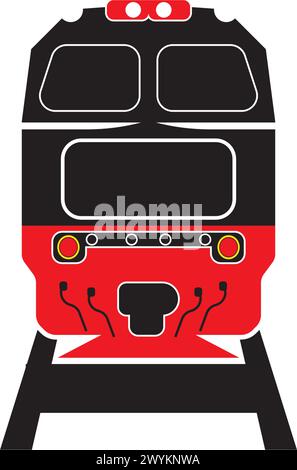 Railway  icon vector illustration logo design background. Stock Vector