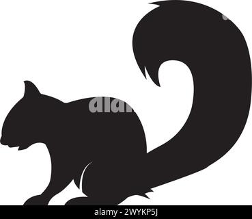 squirrel logo vector icon illustration design Stock Vector