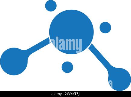 molecule logo vector illustration design template. Stock Vector