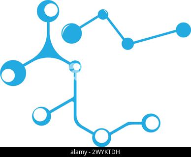 molecule logo vector illustration design template. Stock Vector