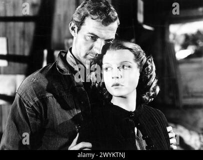 Zachary Scott, Betty Field, on-set of the film, 'The Southerner', United Artists, 1945 Stock Photo