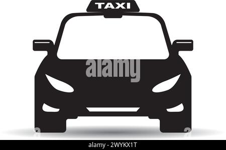 Taxi icon logo, vector design illustration Stock Vector
