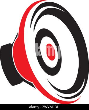 Speaker Logo design. Sound Systems Logo design vector Stock Vector
