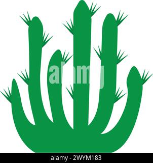 Cactus Logo template vector icon illustration design Stock Vector