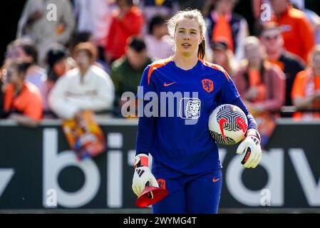 Zeist, Netherlands. 07th Apr, 2024. ZEIST, NETHERLANDS - APRIL 7: Lize Kop of the Netherlands during a Training Session of the Netherlands Women's Football Team at the KNVB Campus on April 7, 2024 in Zeist, Netherlands. (Photo by Rene Nijhuis/Orange Pictures) Credit: Orange Pics BV/Alamy Live News Stock Photo