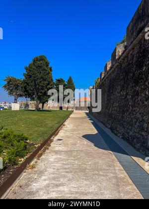 Lisbon, Portugal, summertime, steets, colourful buildings,Cascais area, solo traveler on an exotic vacation Stock Photo
