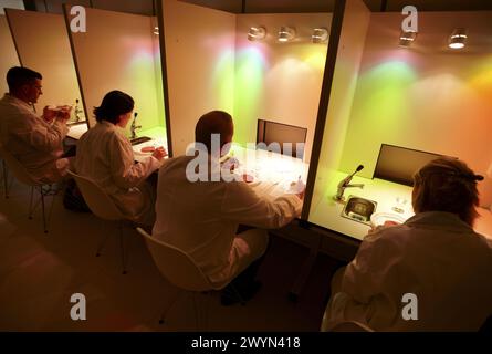 Sensory Laboratory, food analysis, Azti-Tecnalia, Marine and Food Research Technological Centre, Derio, Biscay, Basque Country, Spain. Stock Photo