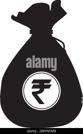 Rupee currency icon vector illustration design Stock Vector