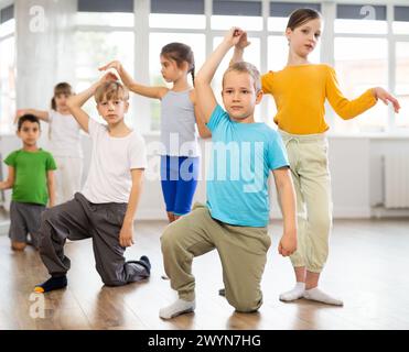 Girl Paired Up With Boy And Training To Perform Boogie Woogie Couple 