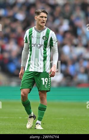 Freddie Potts (19 Wycombe Wanderers) during the EFL Trophy match between Peterborough and Wycombe Wanderers at Wembley Stadium, London on Sunday 7th April 2024. (Photo: Kevin Hodgson | MI News) Credit: MI News & Sport /Alamy Live News Stock Photo