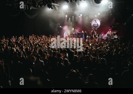 Milan, Italy. 07th Apr, 2024. Milan, the Kaizers Orchestra performs in concert at Alcatraz. In the photo: Janove Ottesen and the Kaizers Orchestra Credit: Independent Photo Agency/Alamy Live News Stock Photo