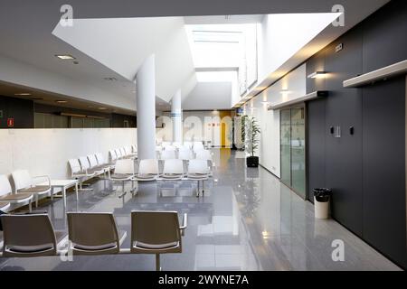 Waiting room, Onkologikoa Hospital, Oncology Institute, Case Center for prevention, diagnosis and treatment of cancer, Donostia, San Sebastian, Gipuzkoa, Basque Country, Spain. Stock Photo