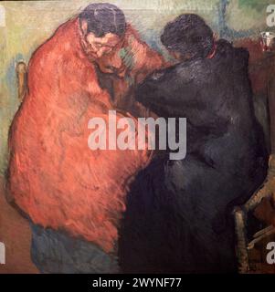 'Two Gypsy Women', 1903, Isidre Nonell, National Museum of Catalan Art, Museu Nacional d Art de Catalunya, MNAC, Barcelona, Spain, Europe. Stock Photo