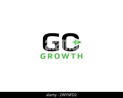 Go letter g and o logo vector icon template alphabet initial o and g growth concept logo with arrow sign symbol for business company identity Stock Vector