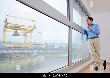 Railway terminal, Business, Industry, Donostia, San Sebastian, Basque Country, Spain. Stock Photo