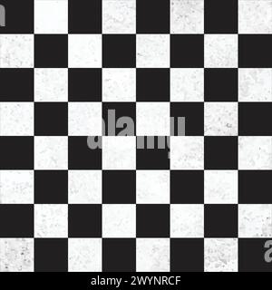 Black checkered board gingham plaid tartan pattern aesthetic background perfect for wallpaper Stock Vector